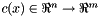 $c(x)\in\Re^n\rightarrow\Re^m$
