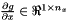 $\frac{\partial g}{\partial x}\in\Re^{1 \times n_x}$