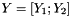 $Y = [Y_1 ; Y_2]$