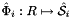 $\hat{\Phi}_i: R \mapsto \hat{\mathcal S}_i$