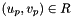 $(u_p,v_p)\in R$