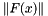 $ \|F(x)\| $