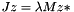 \[ J z = \lambda M z *\]