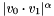 $|v_0\cdot v_1|^{\alpha}$