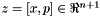 $z = [x, p]\in\Re^{n+1}$